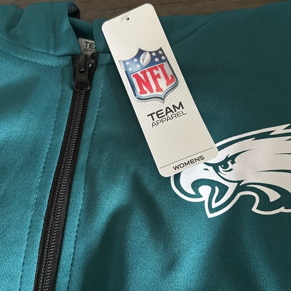 NWT [Zubaz] Philadelphia Eagles NFL Full Zip Hooded Sweatshirt Women’s Sz XS - Picture 10 of 10